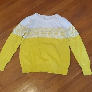 White and Yello Sweater